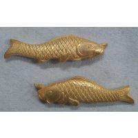 銀製目貫　鯉