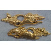 銀製目貫　芥子
