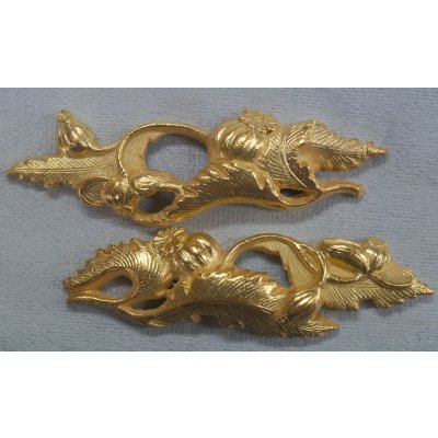 画像1: 銀製目貫　芥子