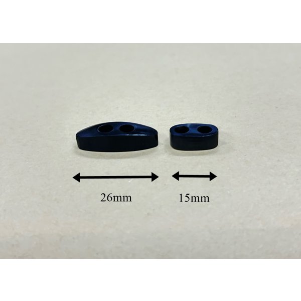 画像2: 水牛角製　鞐こはぜ　小 (2)