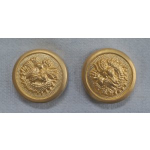 画像: 銀製目貫　丸竜